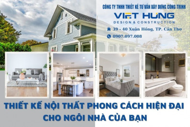 ✅ THIẾT KẾ NỘI THẤT PHONG CÁCH HIỆN ĐẠI CHO NGÔI NHÀ CỦA BẠN