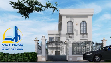 ✅ Phối cảnh biệt thự tân cổ điển